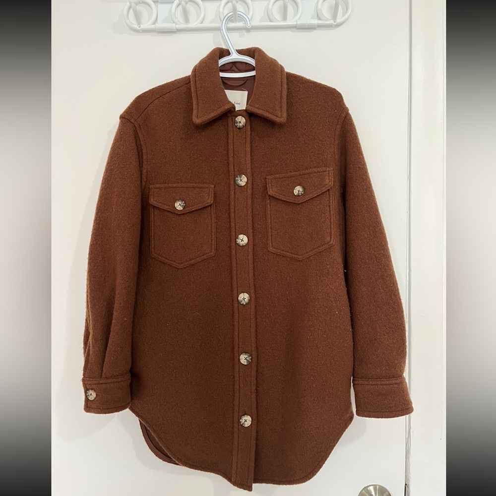 Wilfred Ganna Merino Wool Shirt Jacket XXS in cognac (copy)